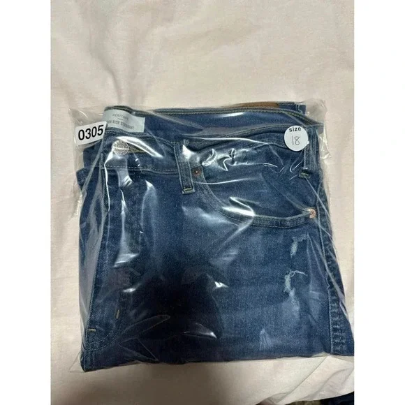 Levi’s Distressed Straight Leg Jeans – Size 18, 34W #0305 - Picture 7 of 7